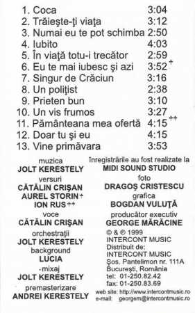 Cătălin Crișan - Buzunare... Secrete, (Casetă Audio) [1]