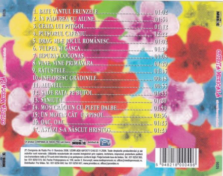 Cele Mai Frumoase Cântecele (CD) [1]