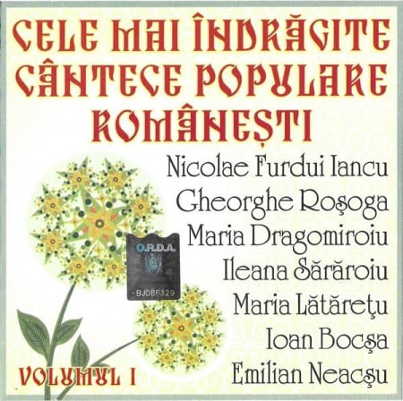 Cele Mai Îndrăgite Cântece Populare Românești Volumul 1, (CD) [0]