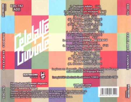 Celelalte Cuvinte - Celelalte Cuvinte, (CD) [1]