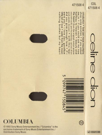 Céline Dion - Celine Dion (Caseta Audio) [1]