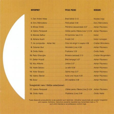 Cenaclul Flacăra, (CD) [1]