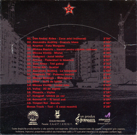 Cenzurat ∗ Cântece Interzise ∗ , (CD) [1]