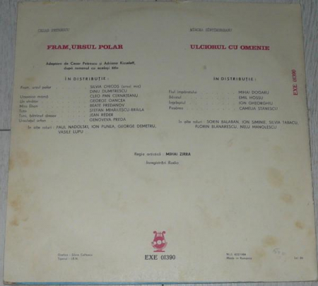Cezar Petrescu - Fram, Ursul Polar / Ulciorul Cu Omenie, (Disc Vinil) [1]