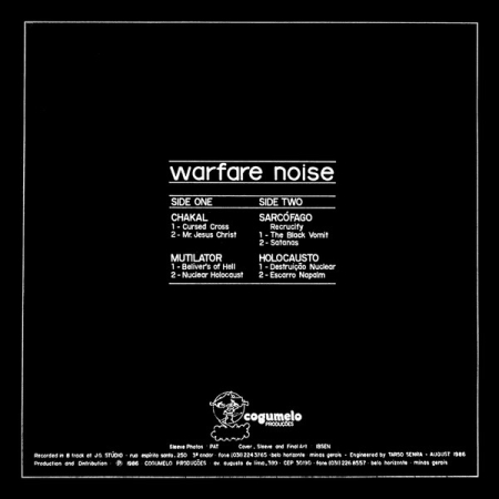 Chakal, Mutilator, Sarcófago & Holocausto - Warfare Noise (Disc Vinil) [1]