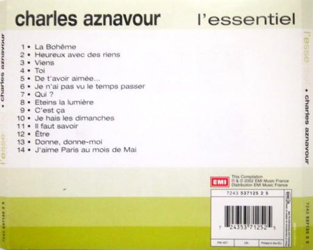 Charles Aznavour - L'Essentiel, (CD) [1]