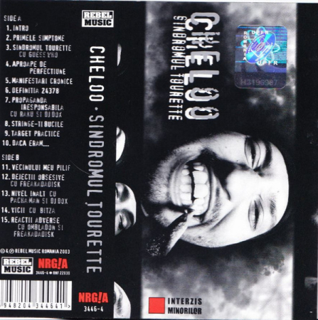 Hip-Hop - Cheloo - Sindromul Tourette , (Casetă Audio)
