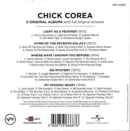 Chick Corea - 5 Original Albums, (CD) [1]
