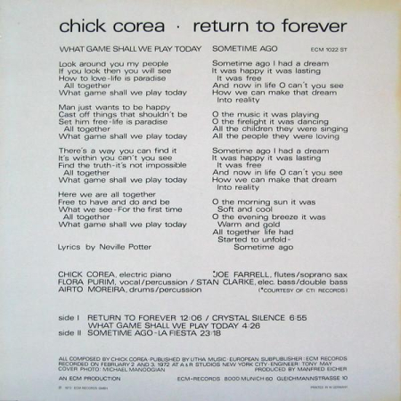 Chick Corea - Return To Forever [1]