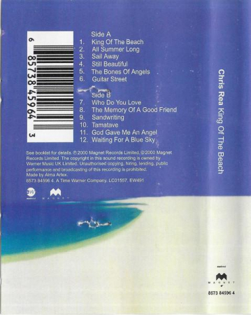 Chris Rea - King Of The Beach , (Casetă Audio) [1]
