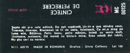 Cîntece De Petrecere , (Casetă Audio) [1]