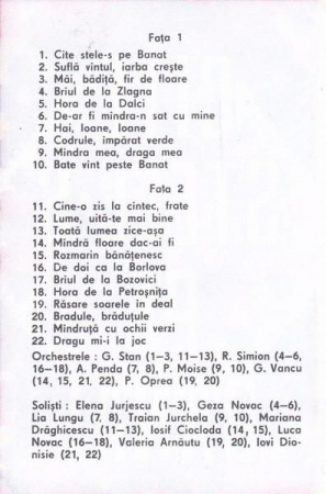 Cîte Stele-s Pe Banat, (Casetă Audio) [1]