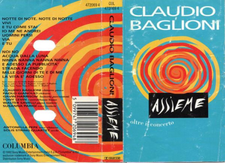 Caseta Audio - Claudio Baglioni - Assieme Oltre Il Concerto , (Casetă Audio)