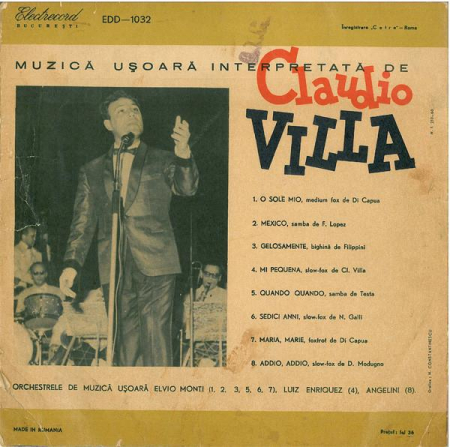 Claudio Villa - Muzică ușoară Interpretată De Claudio Villa - Italia [1]