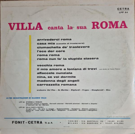 Claudio Villa - Villa Canta La Sua Roma [1]
