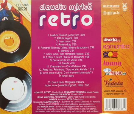 Claudiu Mirică - Retro, (CD) [1]