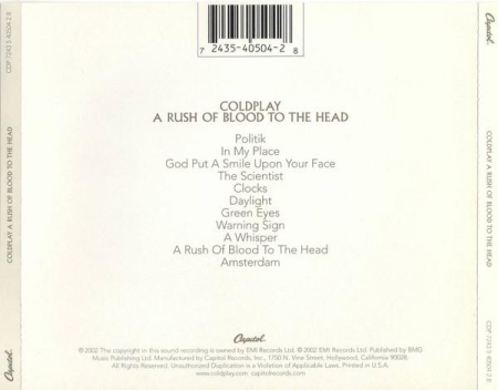 Coldplay - A Rush Of Blood To The Head (CD) [1]