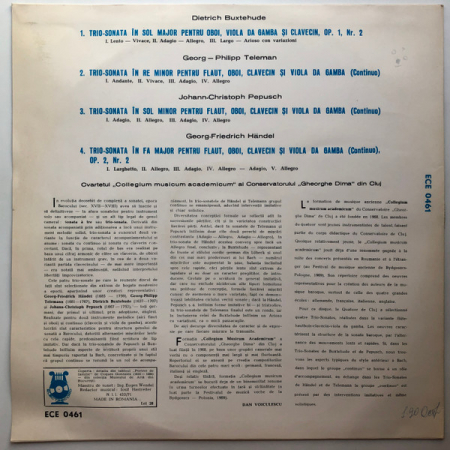 Collegium Musicum Academicum - Trio-Sonate, (Disc Vinil) [1]