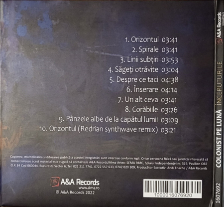 Colonist Pe Lună – Începuturile (CD) [1]