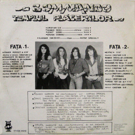 Commando (8) – Templul Plăcerilor (DISC VINIL) [1]