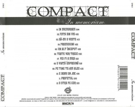 Compact - In Memoriam, (CD) [1]