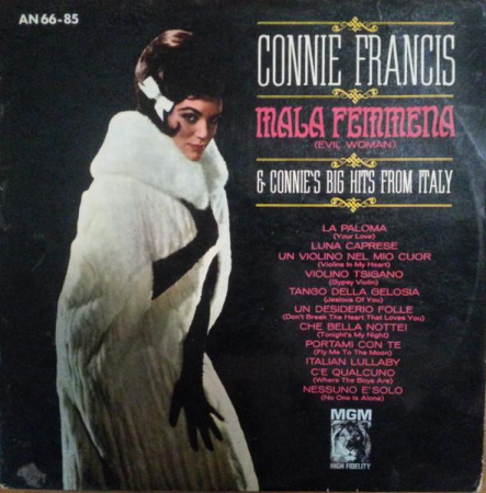 Discuri vinil - Connie Francis - Mala Femmena (Evil Woman) & Connie's Big Hits From Italy (Disc Vinil)