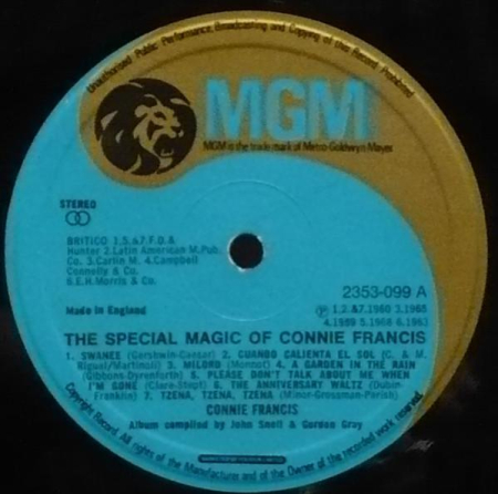 Connie Francis - The Special Magic Of Connie Francis [1]