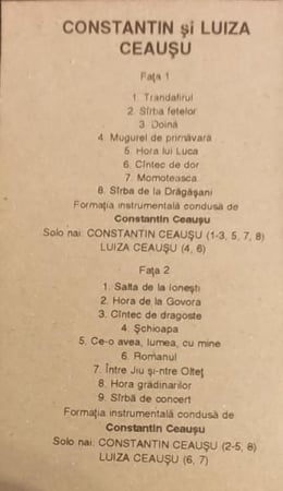 Constantin Ceaușu - Constantin Și Luiza Ceaușu, (Casetă Audio) [1]