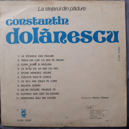 Constantin Dolănescu - La Stejarul Din Pădure, (Disc Vinil) [1]