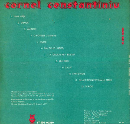 Cornel Constantiniu - Cornel Constantiniu, (Disc Vinil) [1]