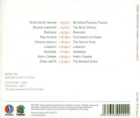 Cornel Cristei - Zona Limită = The Border Zone, (CD) [1]