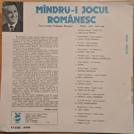 Corul de copii al Liceului Pedagogic din București - Mîndru-i Jocul Românesc (Disc Vinil) [1]
