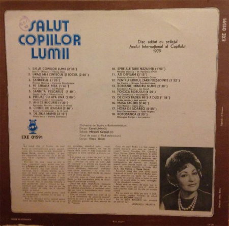 Corul De Copii Al Radioteleviziunii Române - Salut Copiilor Lumii, (Disc Vinil) [1]