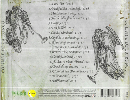 Corul de copii Școala Generală Runcu - Colinde De La Runcu (CD) [1]