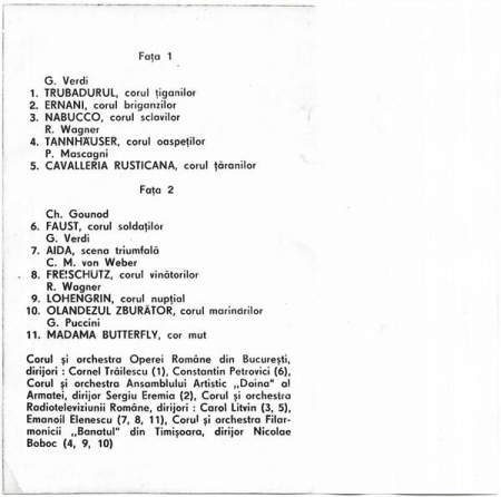 Coruri Celebre Din Opere, (Casetă Audio) [1]