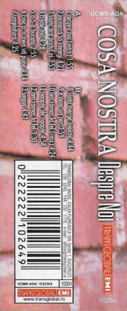 Cosa Nostra - Despre Noi , (Casetă Audio) [1]