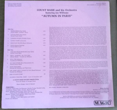 Count Basie Orchestra - Autumn In Paris (Disc Vinil) [1]