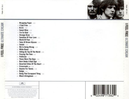 Cream - I Feel Free - Ultimate Cream (CD) [1]