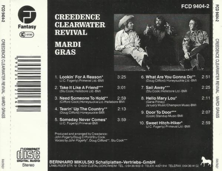 Creedence Clearwater Revival - Mardi Gras (CD) [1]