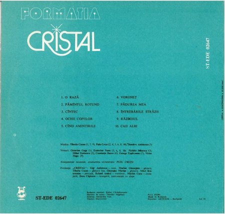 Cristal  - Cristal (Disc Vinil) [1]