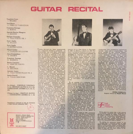 Cristian Alivej - Guitar Recital, (Disc Vinil) [1]