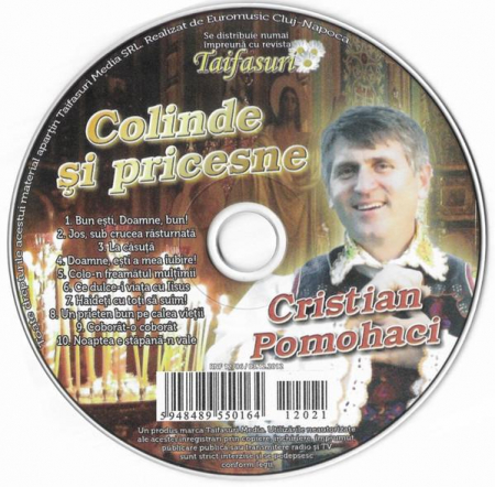 Muzică Populară/Lăutarească - Cristian Pomohaci - Colinde Și Pricesne, (CD)