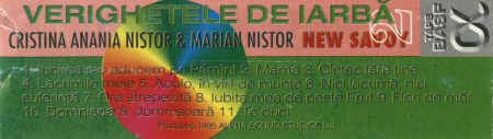 Cristina Anania Nistor - Verighetele De Iarbă 2 (Ultimii Romantici) , (Casetă Audio) [1]