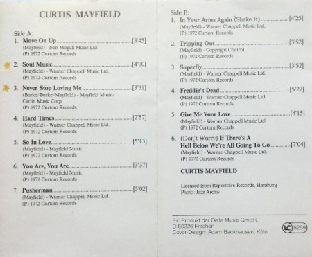 Curtis Mayfield - Curtis Mayfield, (Casetă Audio) [1]