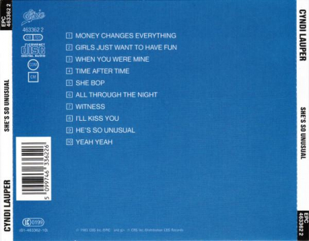 Cyndi Lauper - She's So Unusual, (CD) [1]