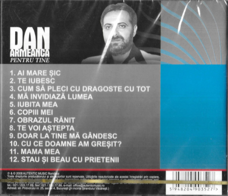 Dan Armeanca - Pentru Tine , (CD) [1]