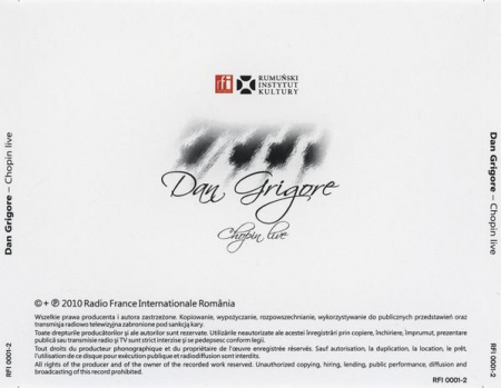 Dan Grigore - Chopin Live, (CD) [1]