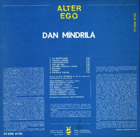 Dan Mîndrilă - Alter Ego (Disc Vinil) [1]
