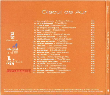 Dan Spătaru - Discul De Aur, (CD) [1]