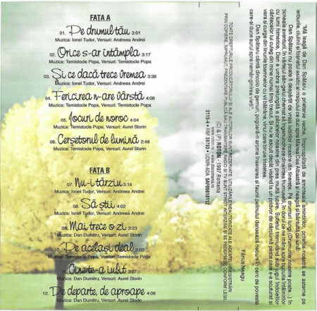 Dan Spătaru - Pe Drumul Meu , (Casetă Audio) [1]